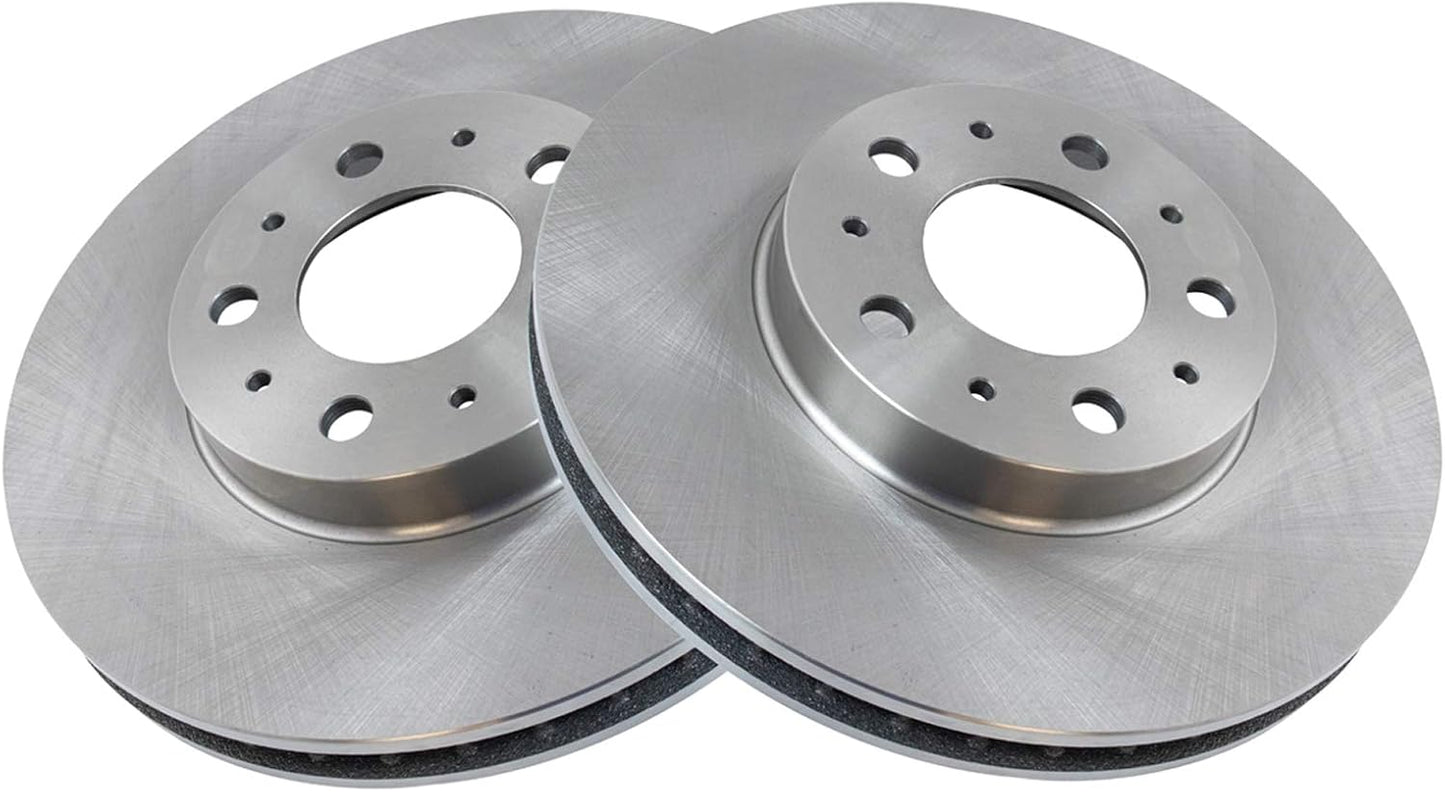 TRQ Front Brake Rotors Set Vented for Volvo 850 960 C70 S70 V70
