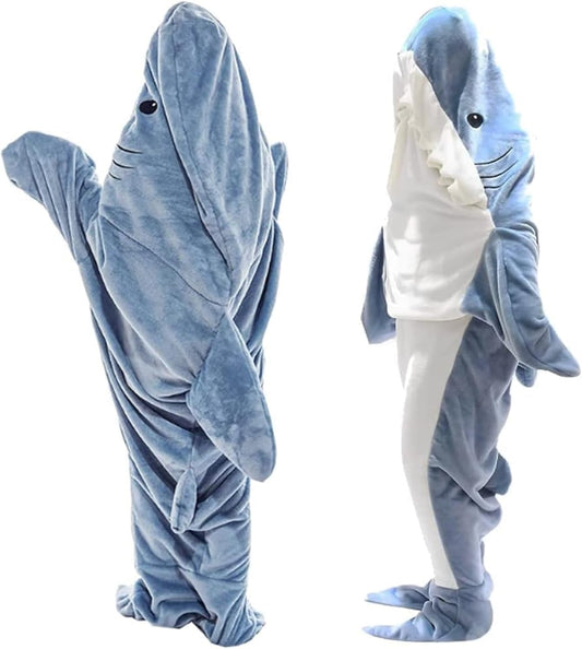 2025 Super Soft Shark Blanket Hoodie - Cozy & Comfy!