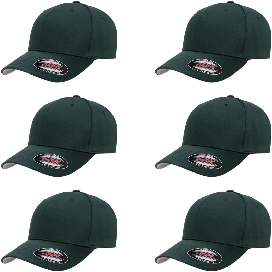 Flexfit Wooly Combed Premium 6-Panel Baseball Cap for Comfort
