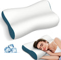 Cervical Neck Pillow for Pain Relief - Contour Memory Foam Cooling