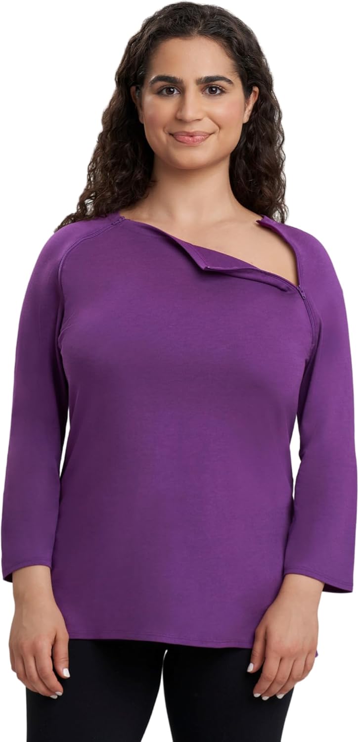 Womens Long-Sleeve Chest Port Access Shirt for Comfort and Style