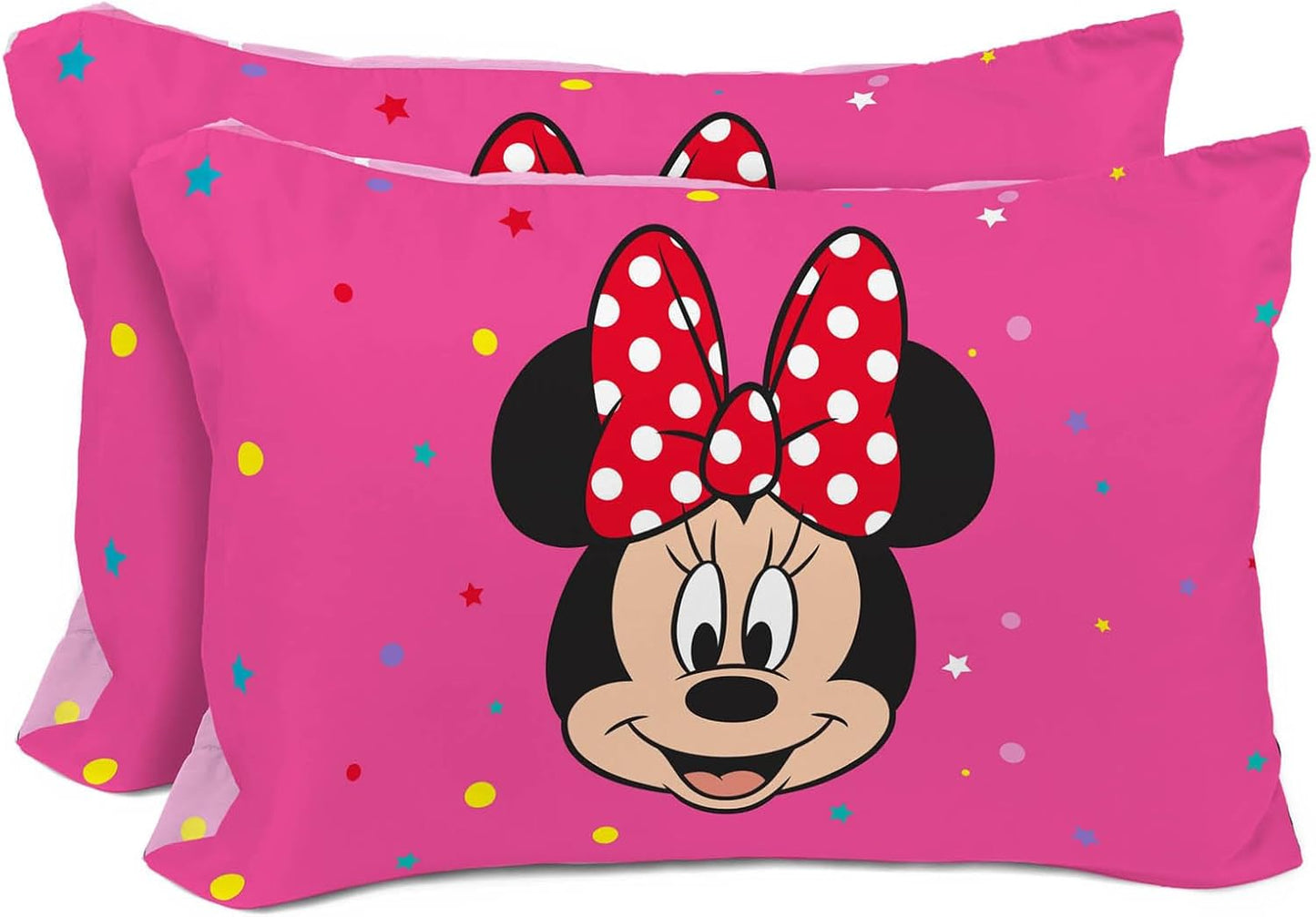 Minnie Mouse Reversible Pillowcases - Kids Double Sided Design