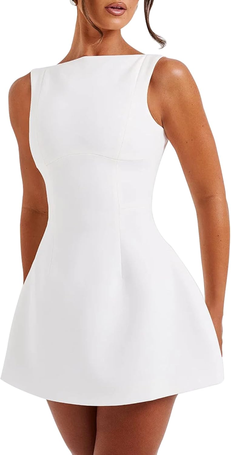 LuFeng Women's Summer Sexy Sleeveless Mini Dress for Parties