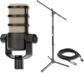 Rode PodMic Cardioid Dynamic Broadcast Microphone with Stand