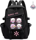 Honkai Star Rail Backpack for Kawaii Anime Lovers - Black Rucksack