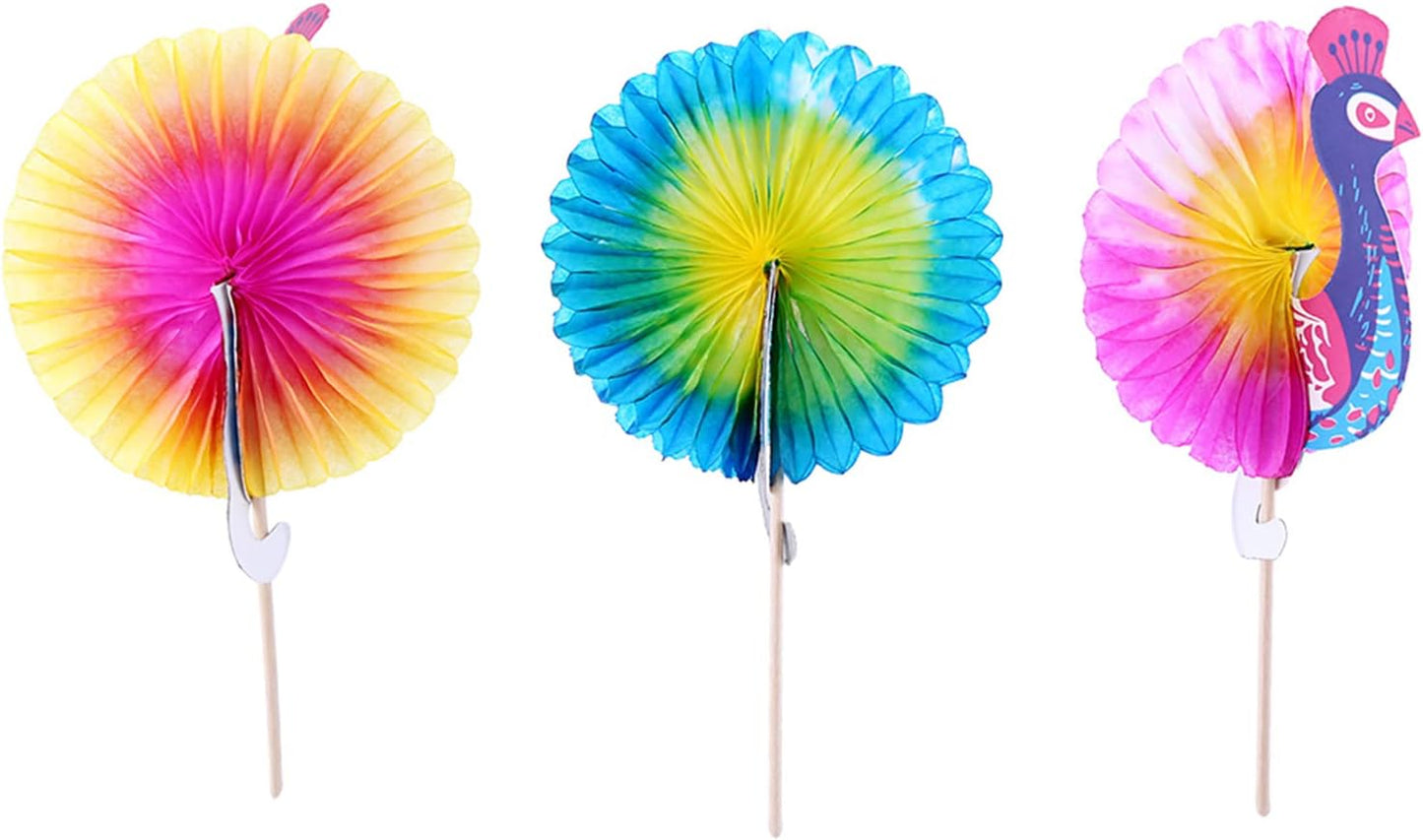 50pc Peacock Cocktail Sticks, Party Decor Sparkle
