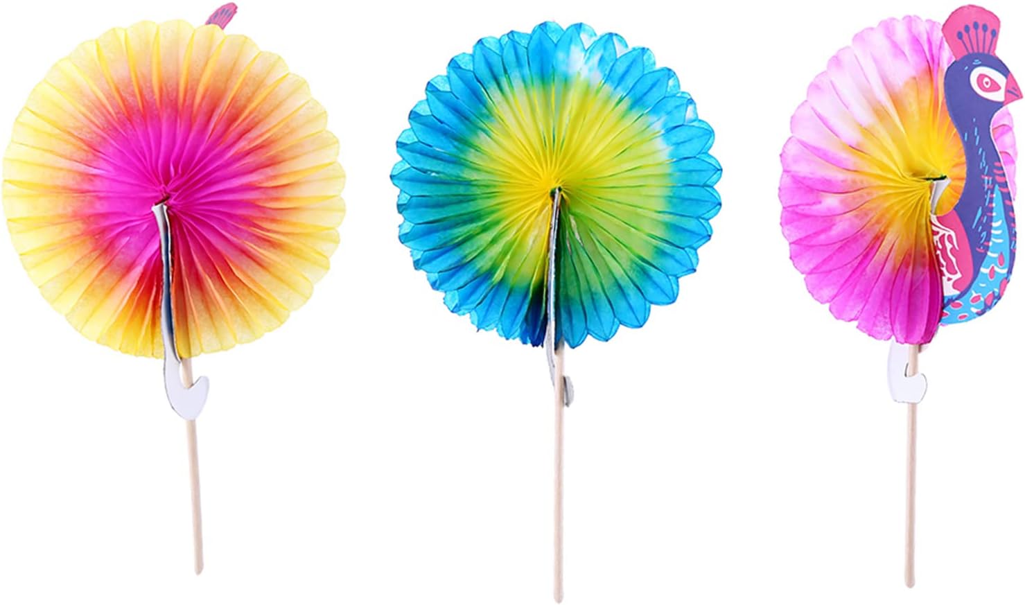 50pc Peacock Cocktail Sticks, Party Decor Sparkle