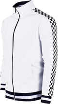 SCREENSHOT-TRACK JACKET Mens Slim Fit Side Taping Track (Style HD7J)