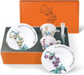 Tea Cup Set with 2 Cups 2 Saucers and 2 Spoons - Vintage Lily Pattern