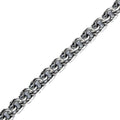 Bismark Link Chain Necklace for Men 3.5 mm Oxidized Sterling Silver