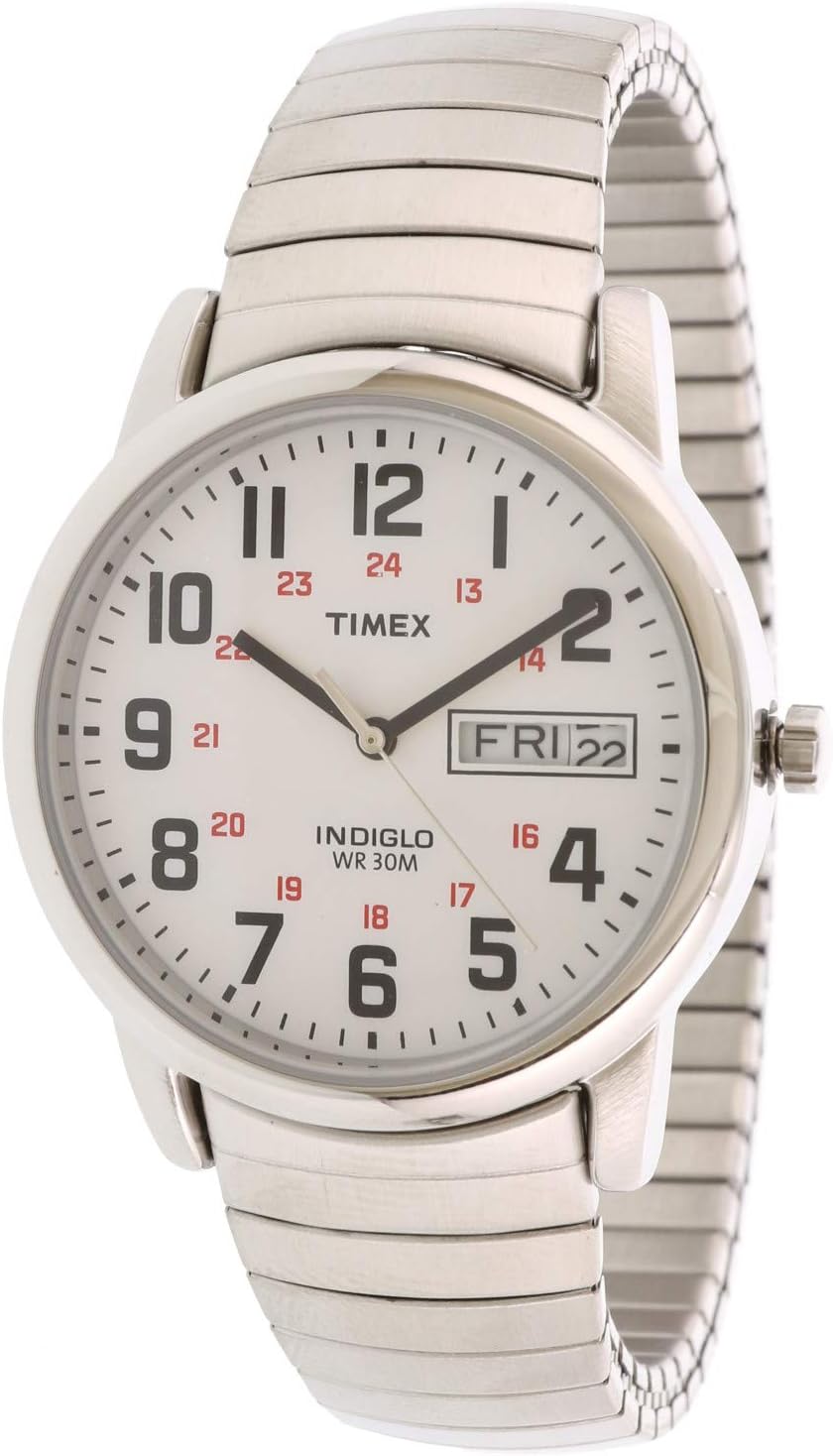Timex Men's Easy Reader Watch with Indiglo Light-Up Dial