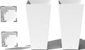 Veradek V-Resin Taper Planter 30 in 2-Pack - Durable Contemporary Pots