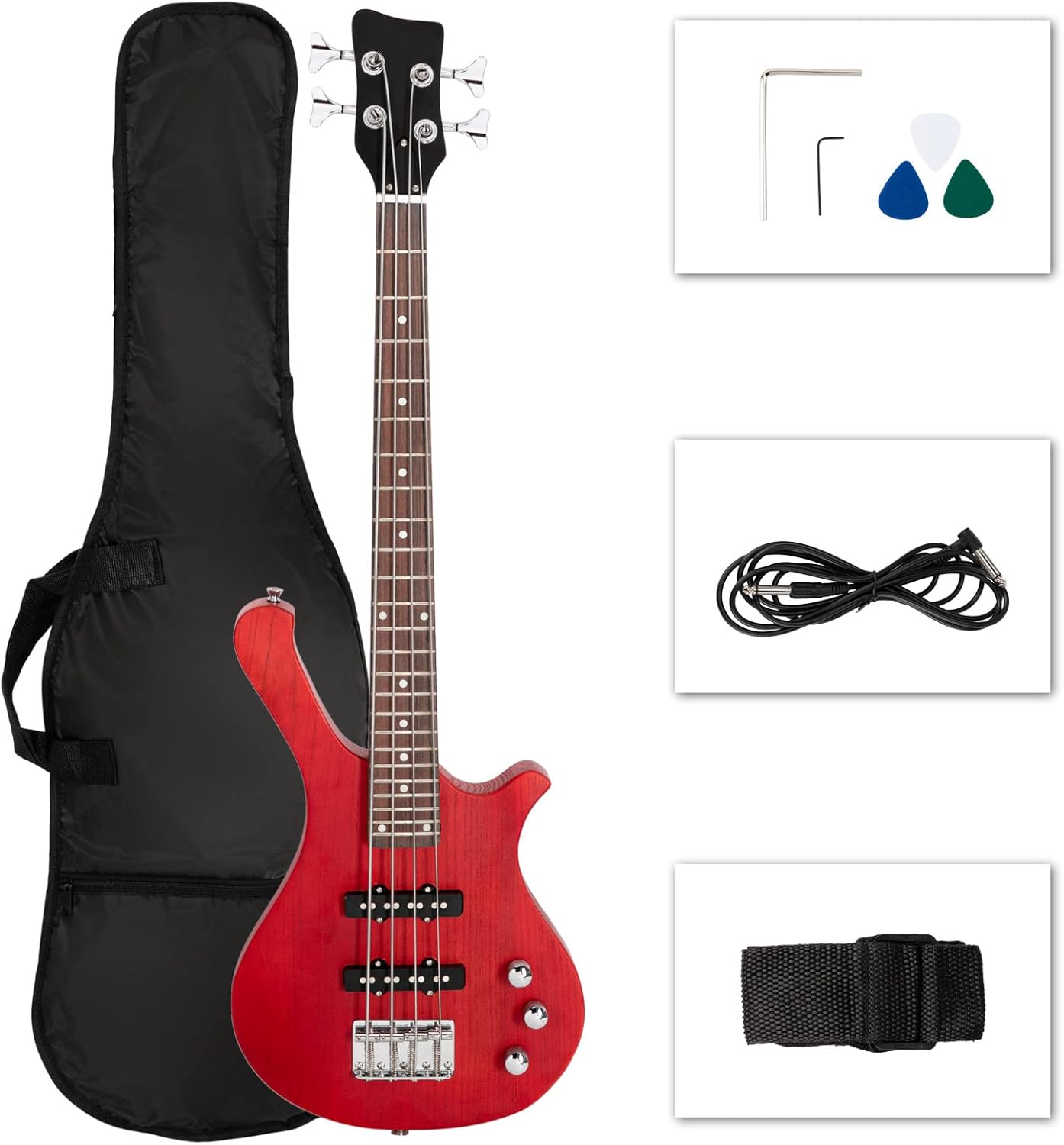 Ktaxon 36-inch Electric Bass Guitar for Kids and Beginners