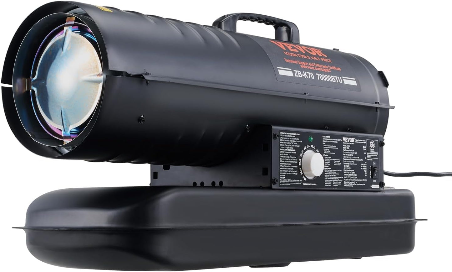 VEVOR 70k BTU Portable Kerosene Heater