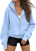 Womens Zip Up Hoodies Fleece Jackets Oversized Sweatshirt - Cozy Fit