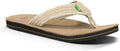 Sanuk Mens Fraid Not Flip Flops for Men with Comfort Footbed
