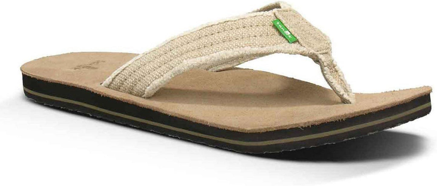 Sanuk Mens Fraid Not Flip Flops for Men with Comfort Footbed