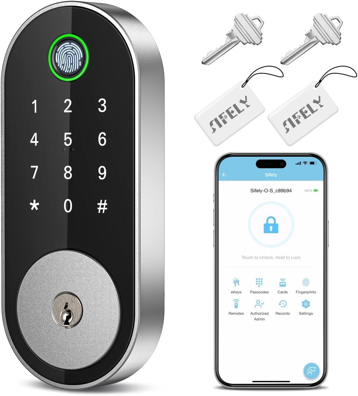 Fingerprint Smart Deadbolt with Keypad for Home Security Needs