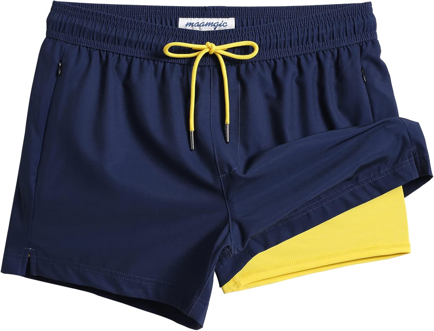 Mens Swim Trunks with Compression Liner for Ultimate Comfort