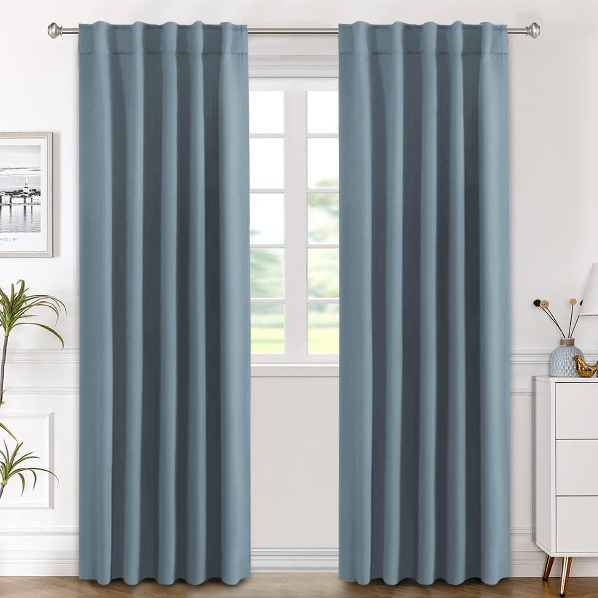 H.VERSAILTEX Blackout Curtains for Energy Saving Room Darkening