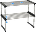 carrotez Expandable Cabinet Organizer Shelf - Adjustable 2 Pack