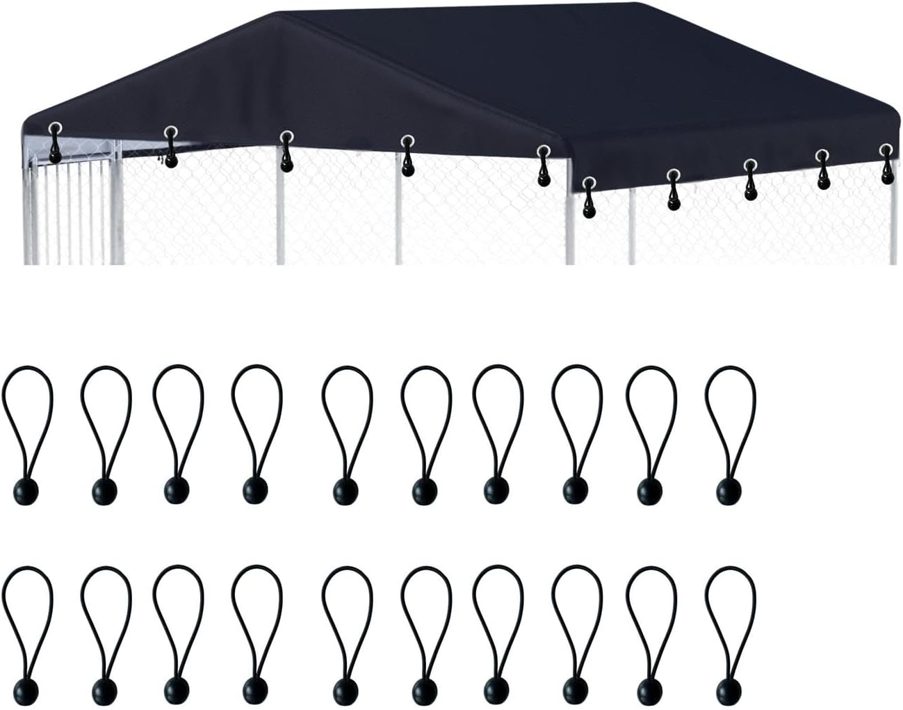 79in x 79in Outdoor Dog Kennel Cover for All Weather Protection