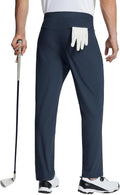 BALEAF Men's Golf Pants Stretch Relaxed Fit with Zipper Pockets