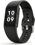 FITVII Fitness Tracker with AMOLED Display and Health Monitoring