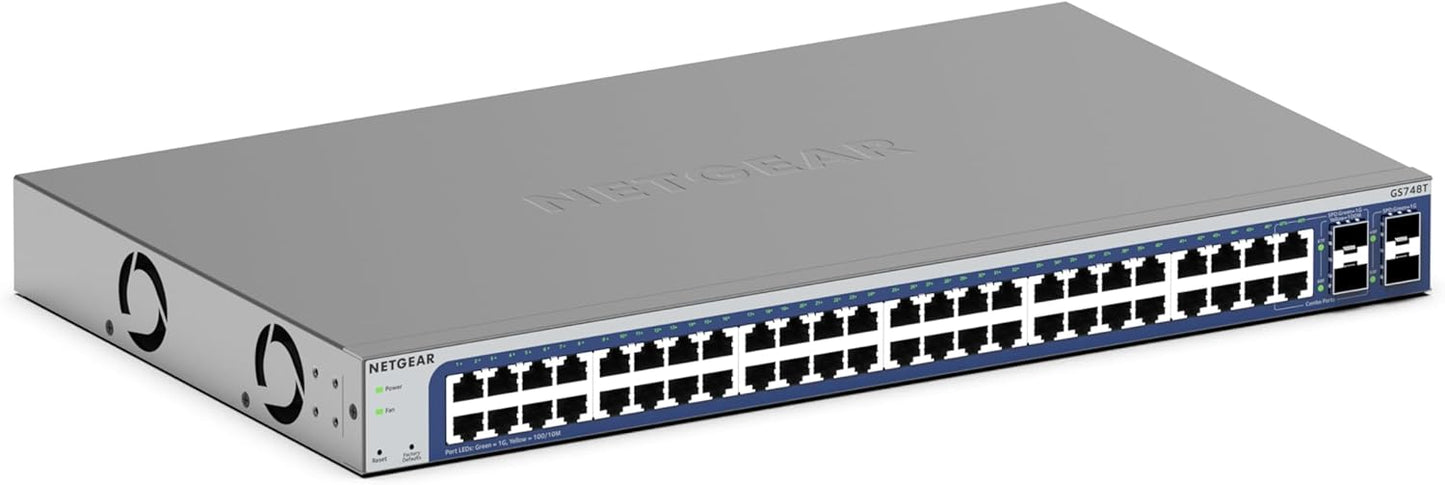 NETGEAR 48-Port Gigabit Ethernet Smart Switch for Efficient Networking