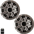 KICKER 6.5 in Silver Marine Speakers (Pair) - Water Resistant Audio