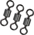Rolling Barrel Fishing Swivels Black Nickel 20Lb-350Lb - High Strength