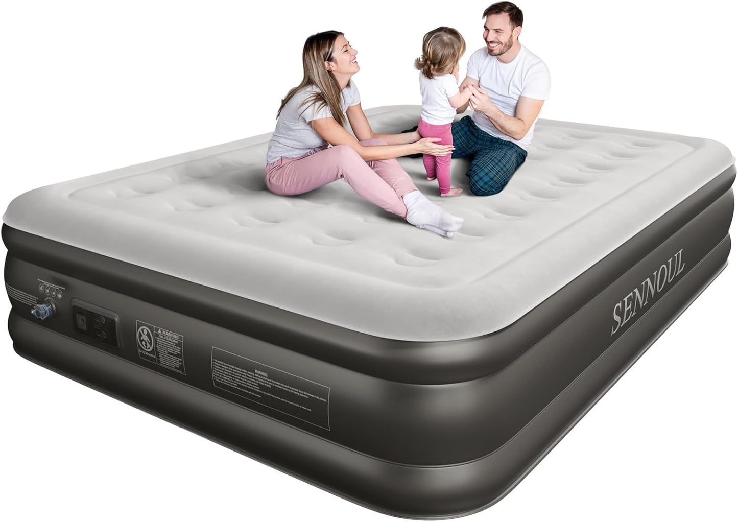 Air Mattress Queen with Built in Pump for Comfortable Sleep