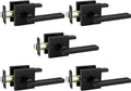 Matte Black Door Handles for Privacy - Durable Zinc Alloy Design