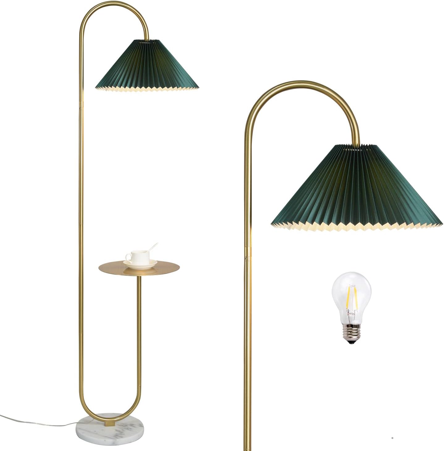 Modern Elegant Floor Lamp with Tray for Living Room and Office