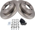 TRQ Rear Brake Pad & Rotor Kit for 2018-2023 Toyota Camry - Reliable