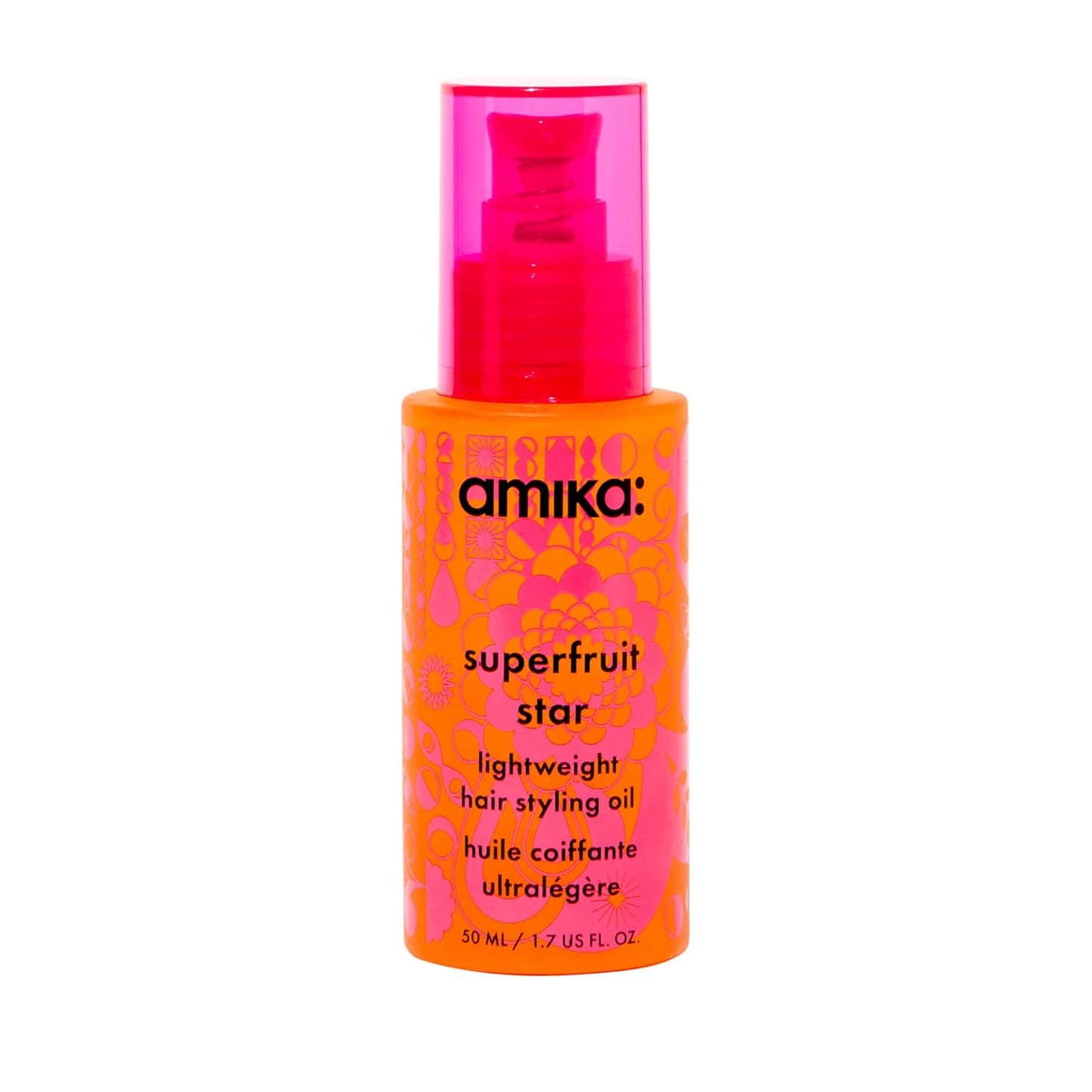 amika superfruit star lightweight hair styling oil for all types
