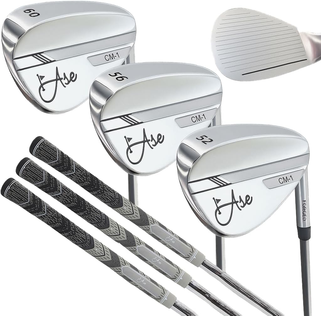 Premium Forged Golf Wedge Set for Men - 52 56 60 Degree Wedges