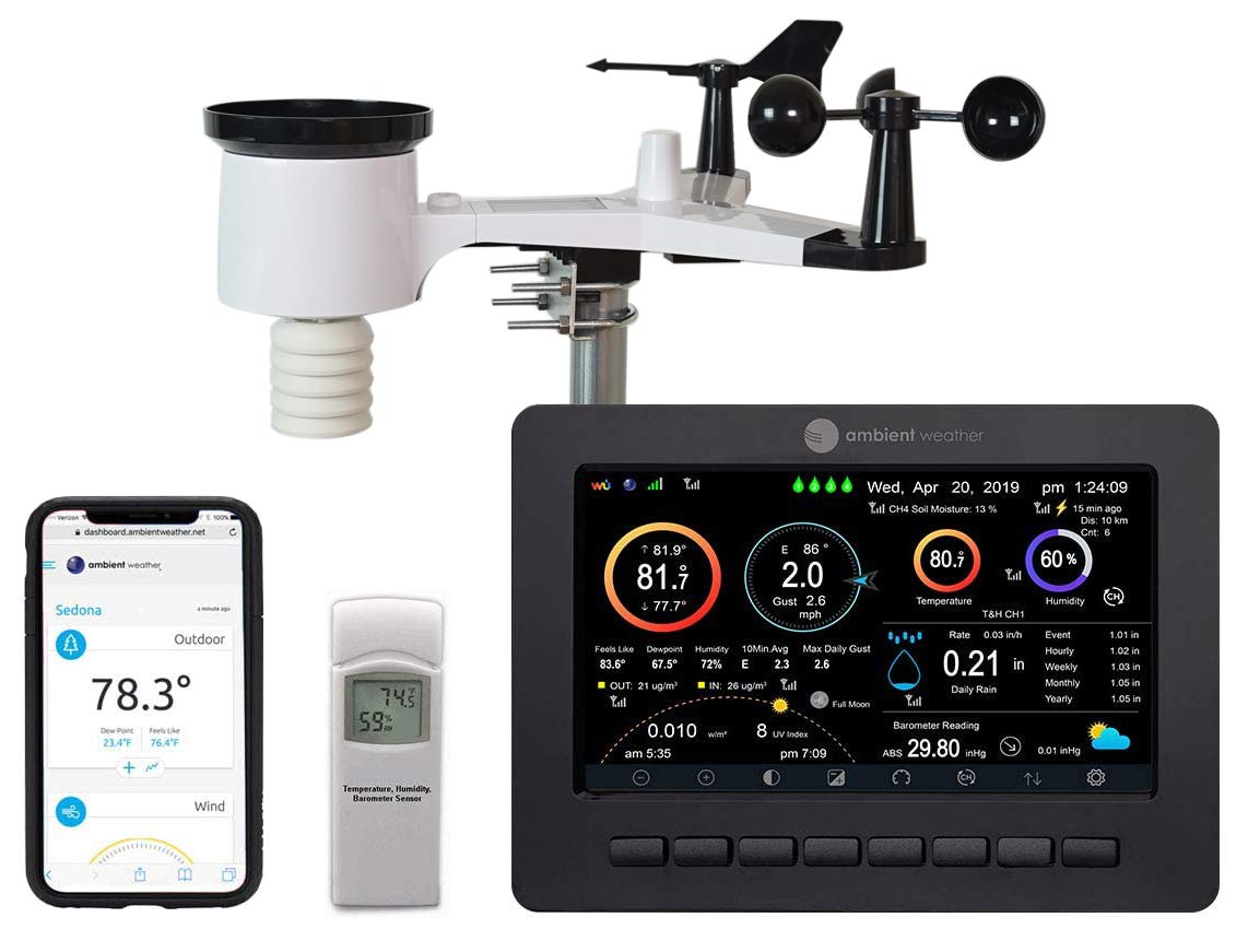 Ambient Weather WS-2000 Smart Weather Station for Home Use