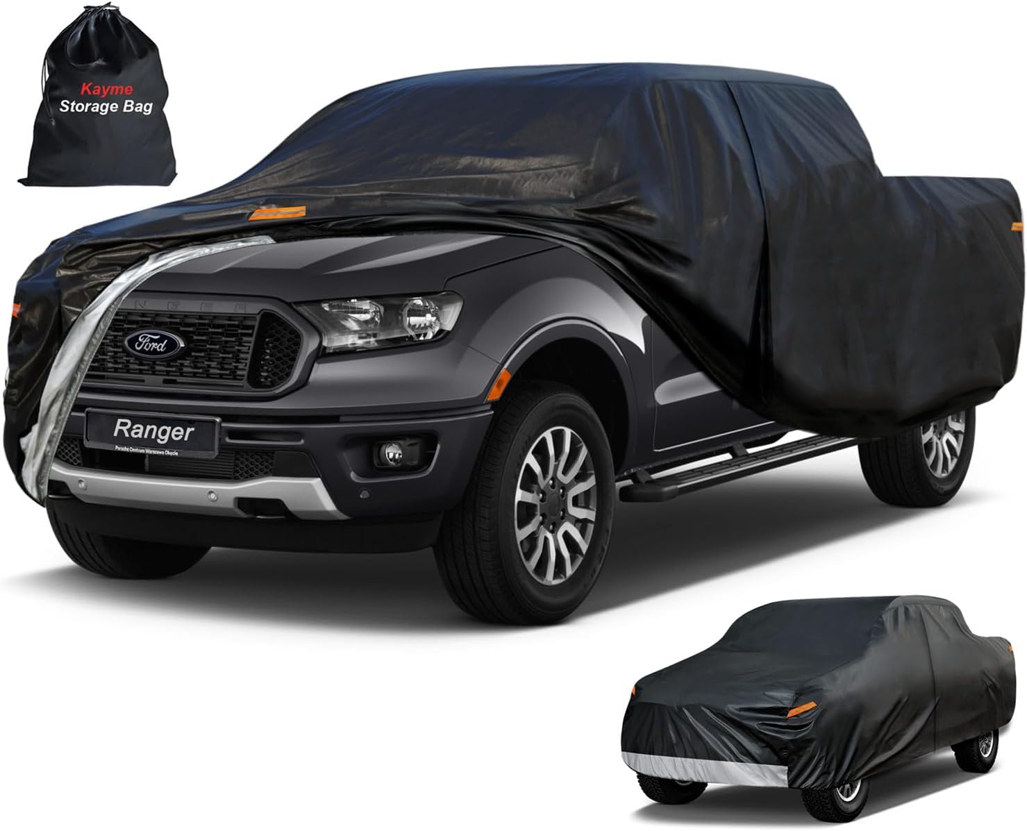 Kayme Truck Cover Custom Fit for Ford Ranger Super Cab 2019-2025