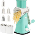 Rotary Cheese Grater 5-in-1 with Strong Suction Base - Fast Prep