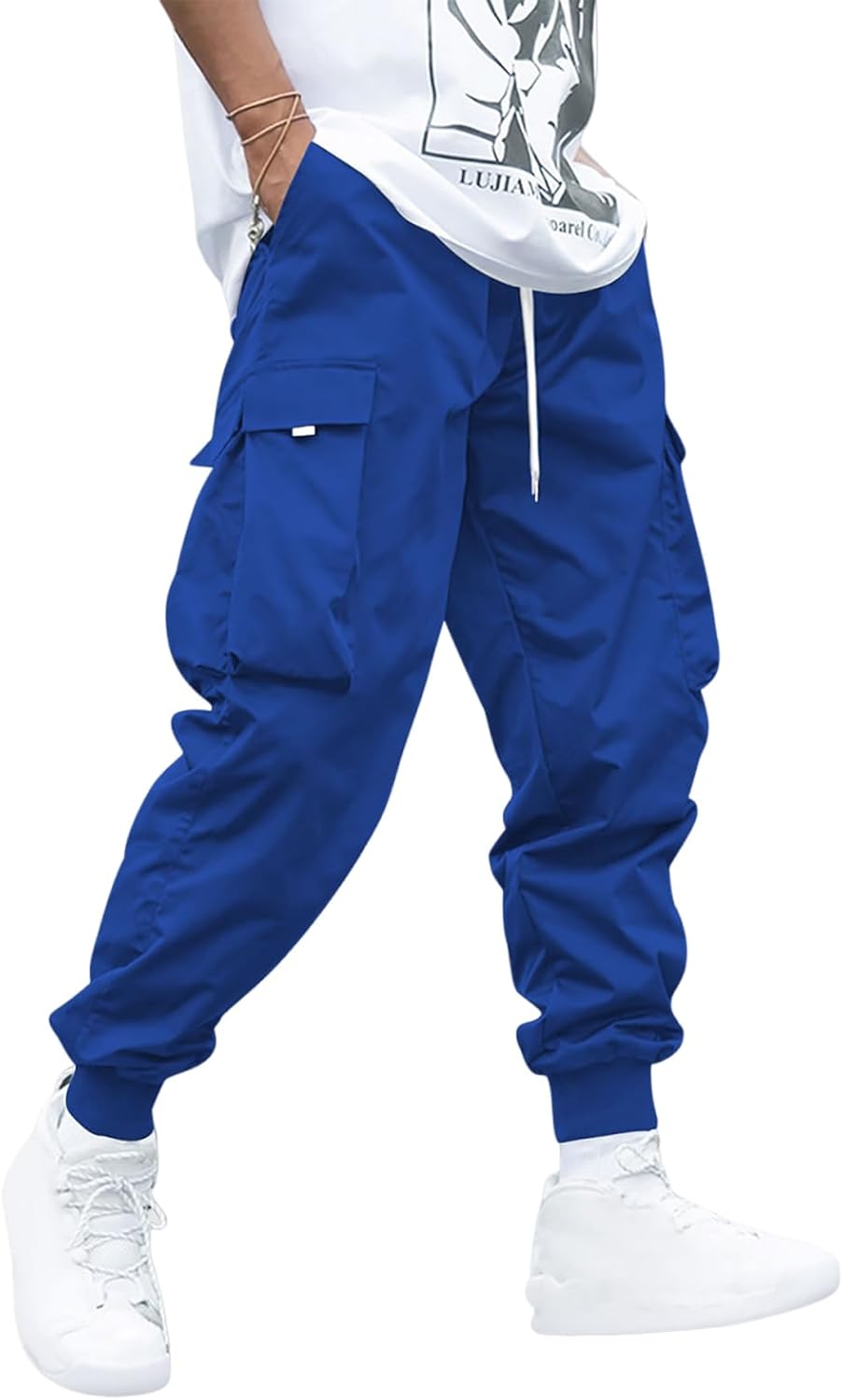 ZAFUL Men's Streetwear Cargo Pants for Casual Techwear Style