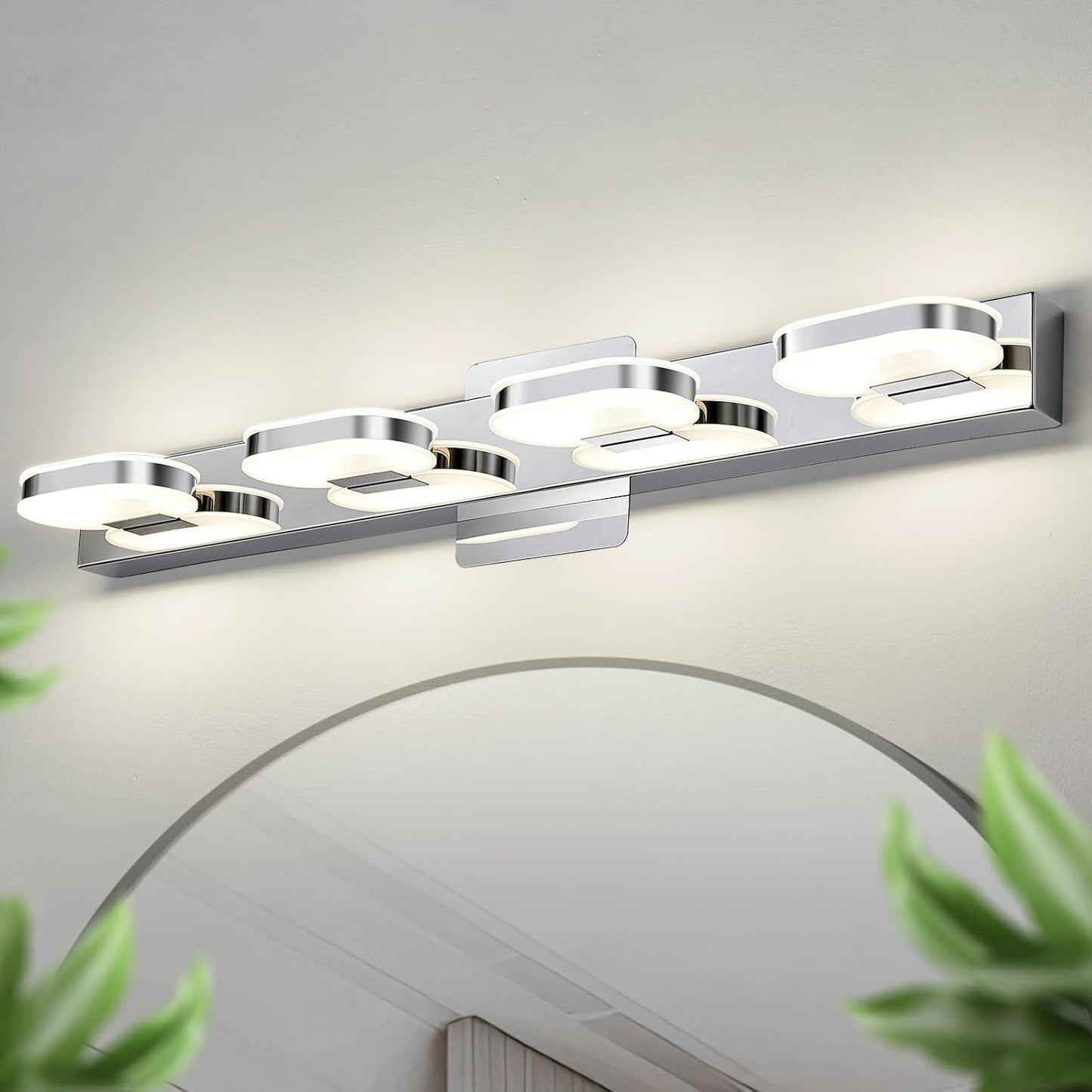 Modern LED 4 Lights Vanity Light for Bathroom and More