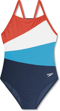 Speedo Girl's Swimsuit One Piece Thin Straps - Durable UPF 50 Girls