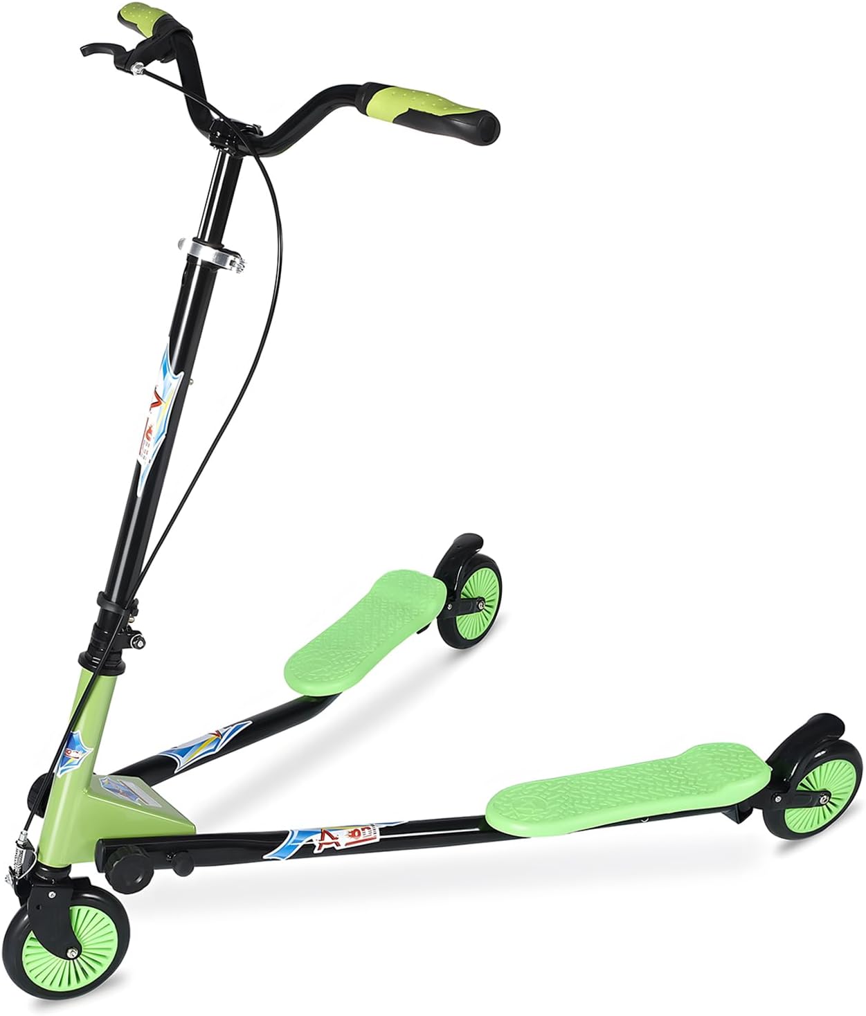 Swing Wiggle Scooter for Kids and Adults, Adjustable Height Fun