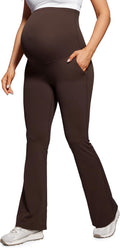 Butterluxe Maternity Flare Leggings for Women by CRZ YOGA with Pockets