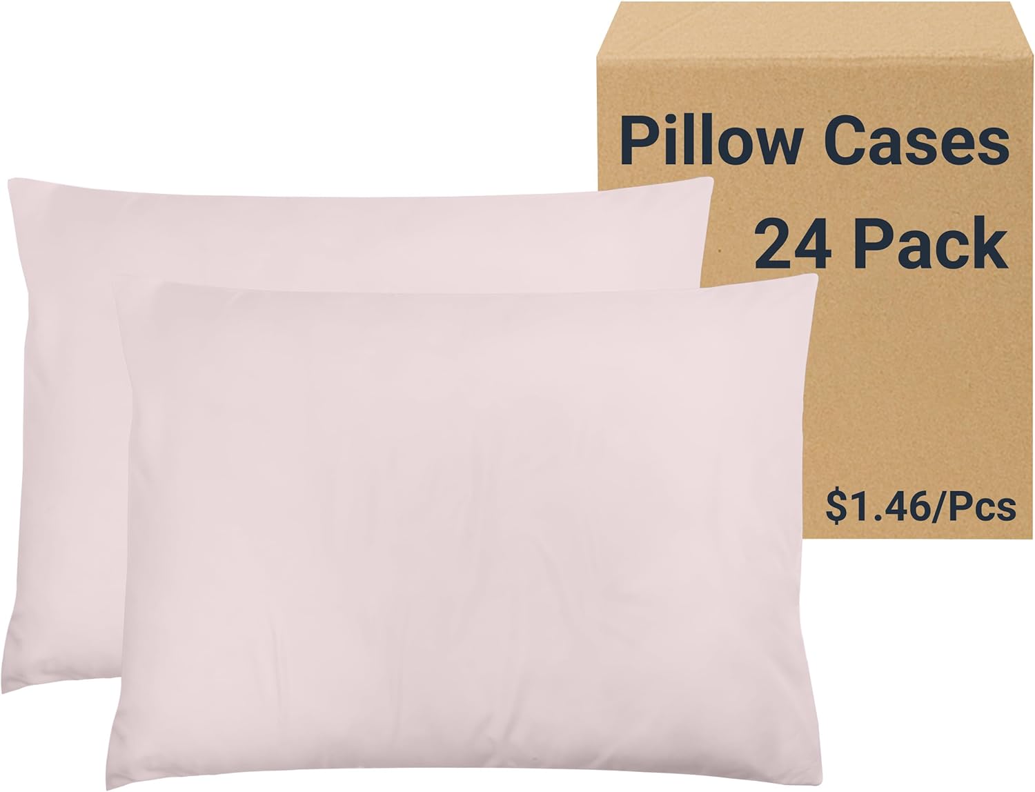 ZPECC Pillow Cases Bulk 24 Pack - Soft Microfiber King Covers