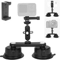 Car Camera Suction Cup Mount Kit - Dual Suction Stability
