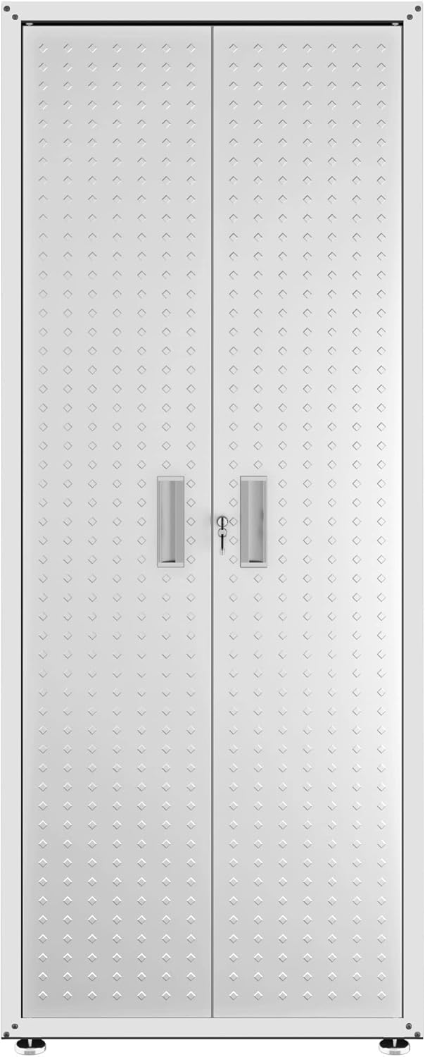 Fortress Textured Metal Garage Cabinet with Adjustable Shelves