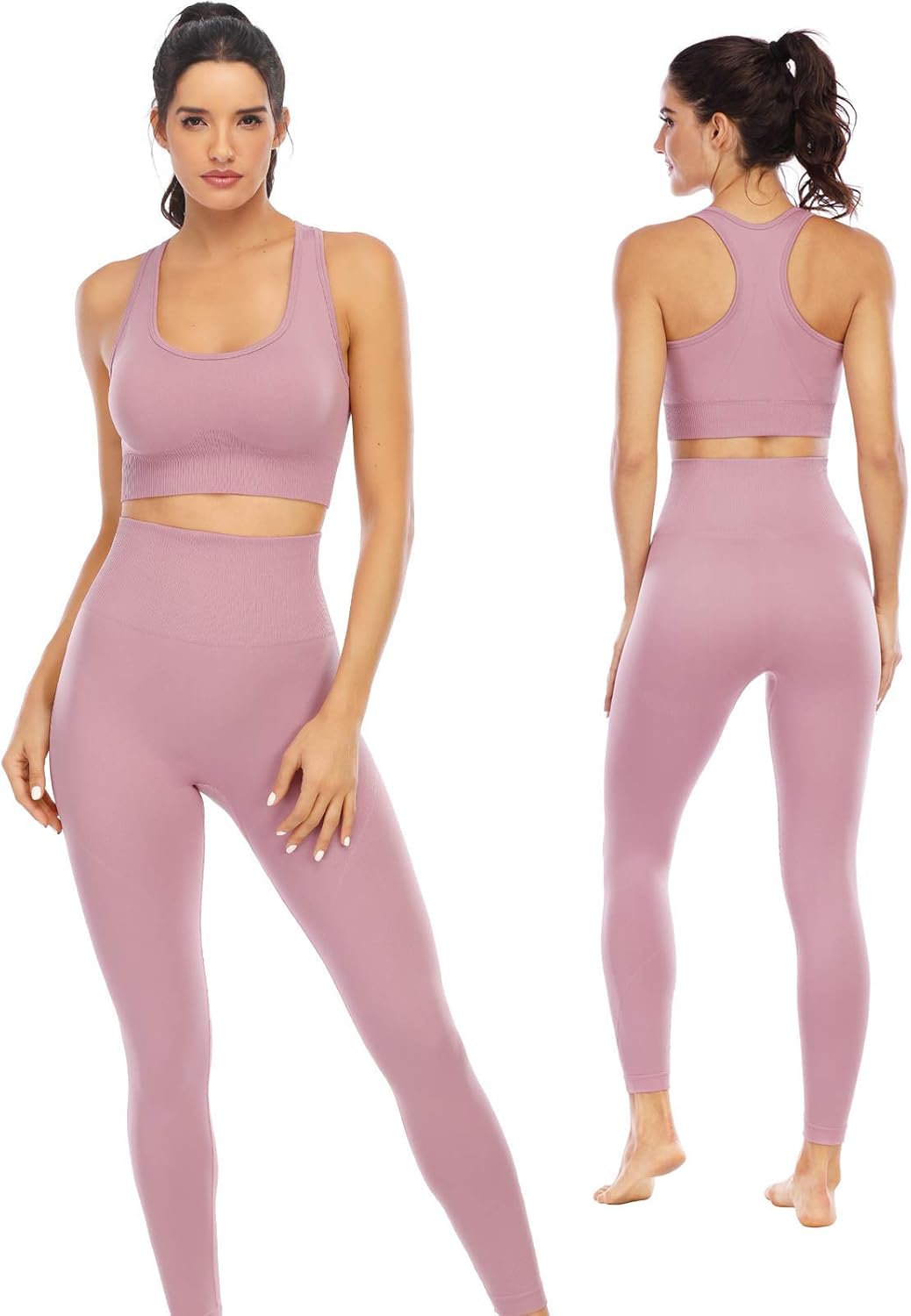 Workout Sets for Women 2 Piece High Waisted Leggings & Bra