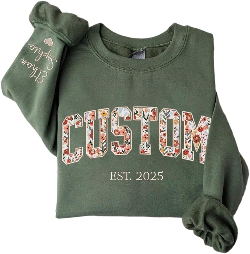 Personalized Floral Grandma Sweatshirt - Custom Gifts for GAMMIE
